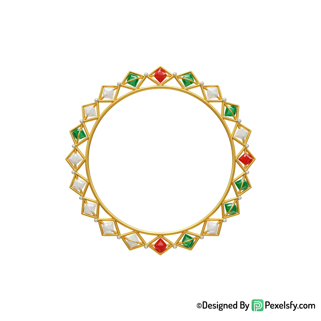 Golden Circle Frame PNG Elegant Layout, transparent
