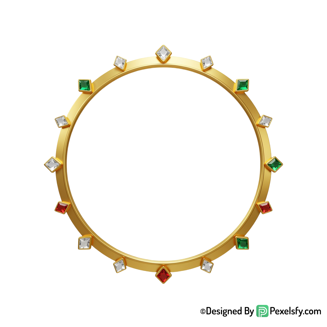 Golden Circle Frame PNG HD Quality, transparent