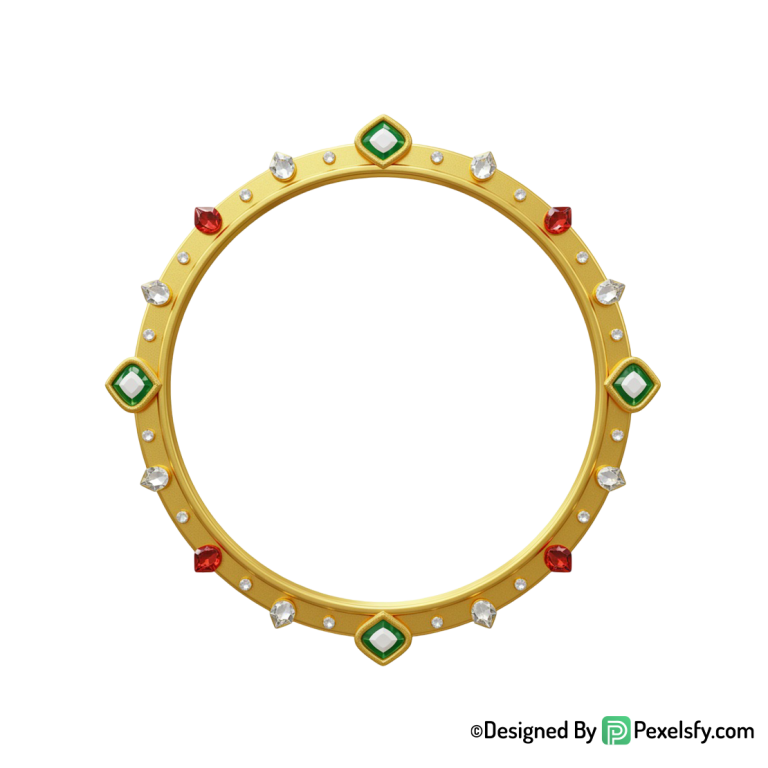 Golden Circle Frame PNG High Resolution, transparent