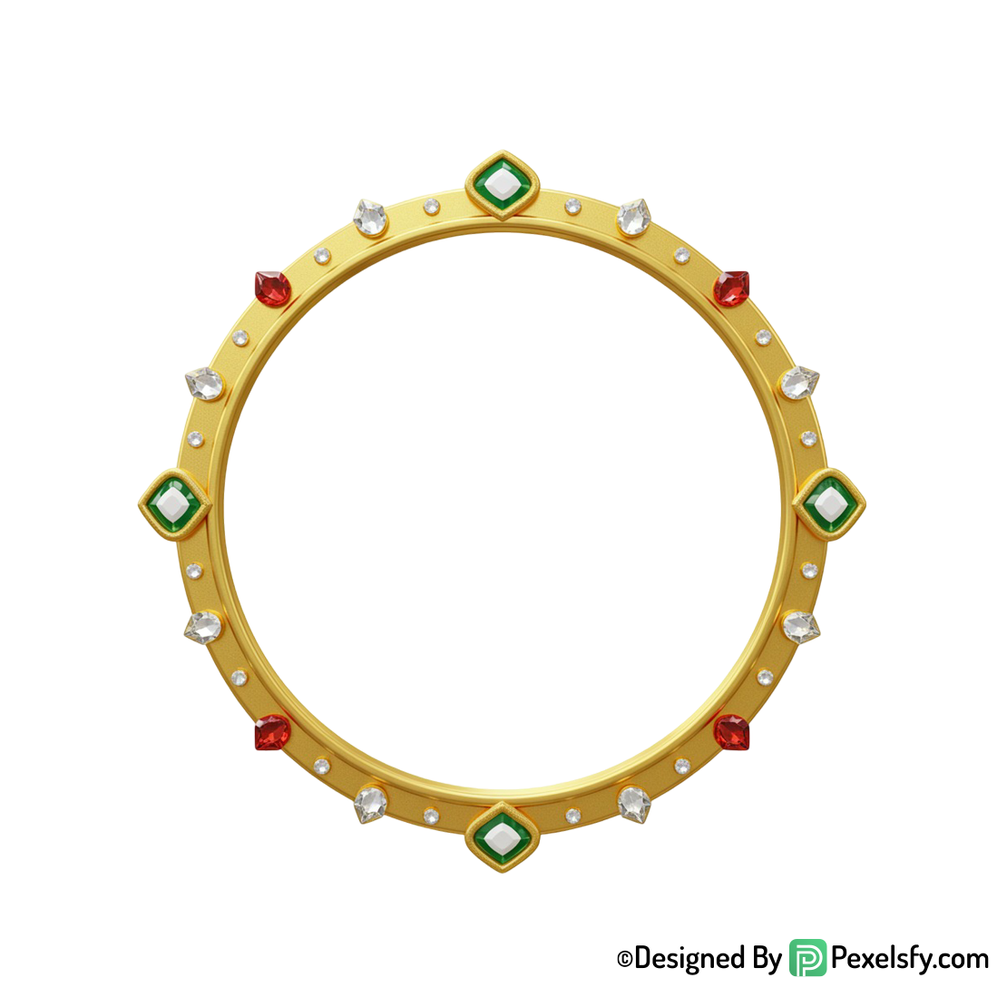 Golden Circle Frame PNG High Resolution, transparent