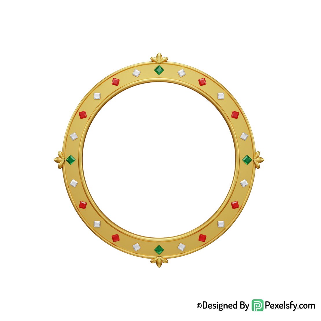 Golden Circle Frame PNG Perfect Circle, transparent