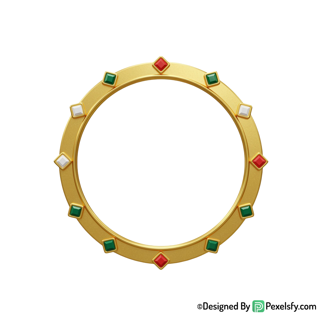 Golden Circle Frame PNG Smooth Lines, transparent