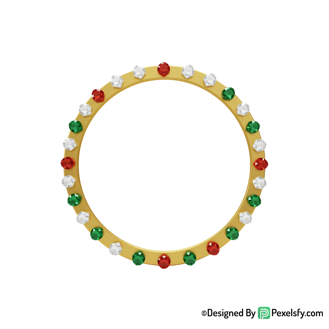 Golden Circle Frame PNG Clipart, transparent background