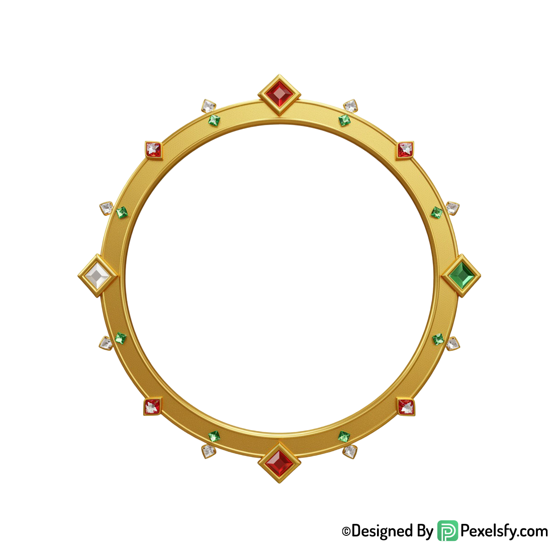 Golden Circle Frame PNG Gold Texture, transparent