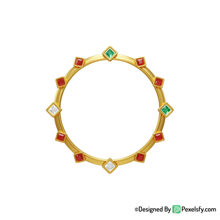 Golden Circle Frame PNG in Vector, transparent