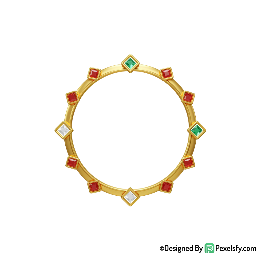 Golden Circle Frame PNG in Vector, transparent