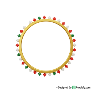 Golden Circle Frame PNG Gold Outline, transparent