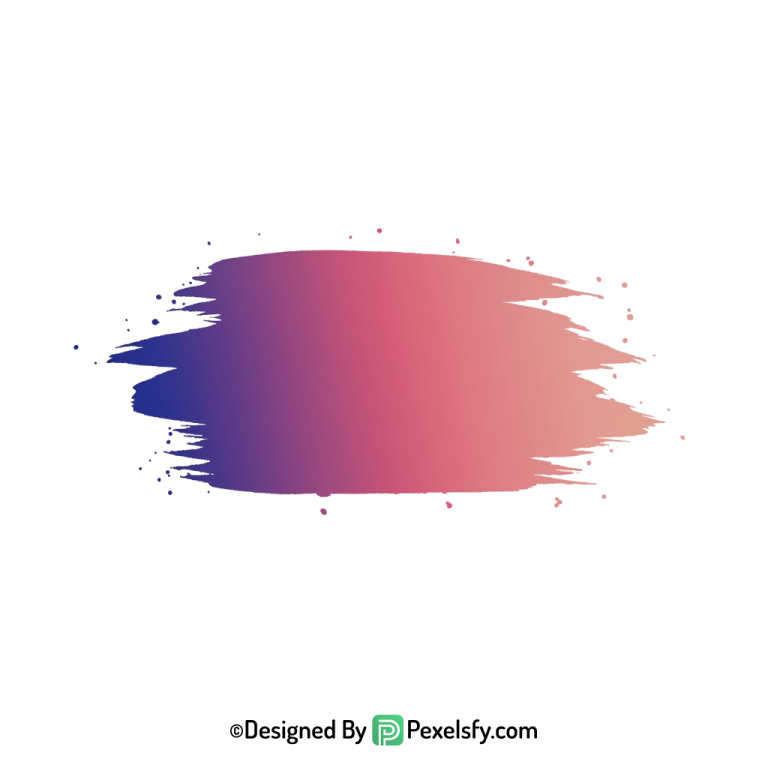 gradient paint brush png stroke effect, transparent
