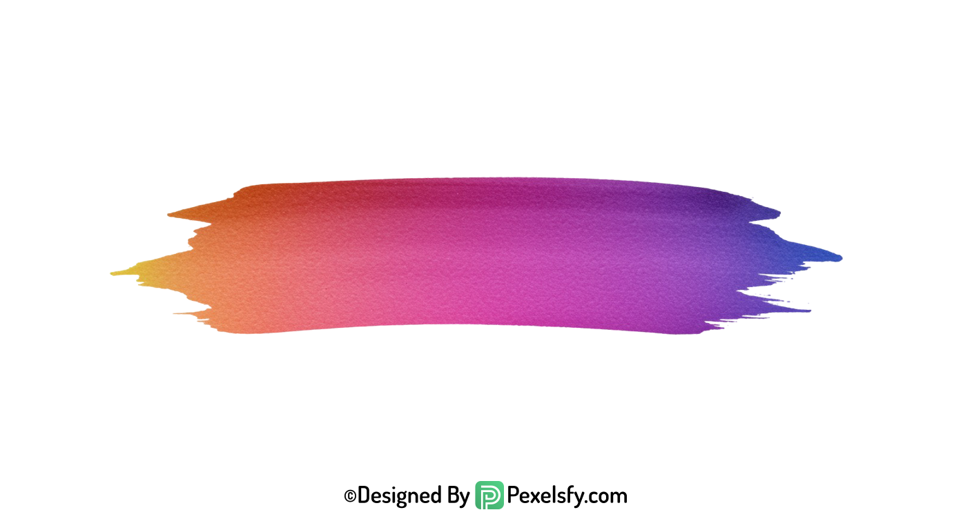 gradient paint brush png abstract style, transparent