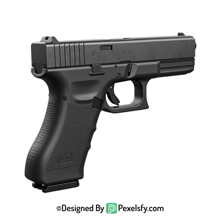 Gun PNG Image Top View transparent background