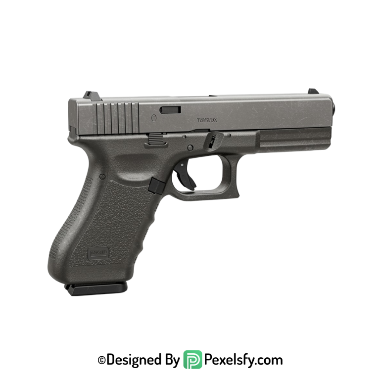 Gun PNG Image with Flash transparent background