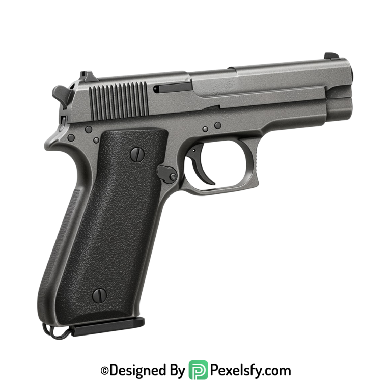 Gun PNG Image with Silencer transparent background