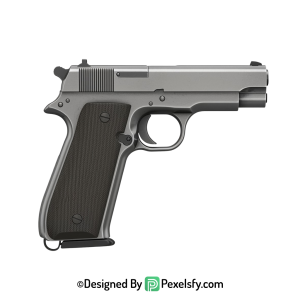 Gun PNG Image with Muzzle Flash transparent