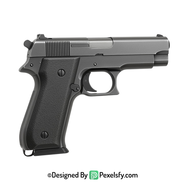 Gun PNG Image with Minimal Detail transparent