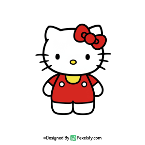 hello kitty png image for stickers, transparent