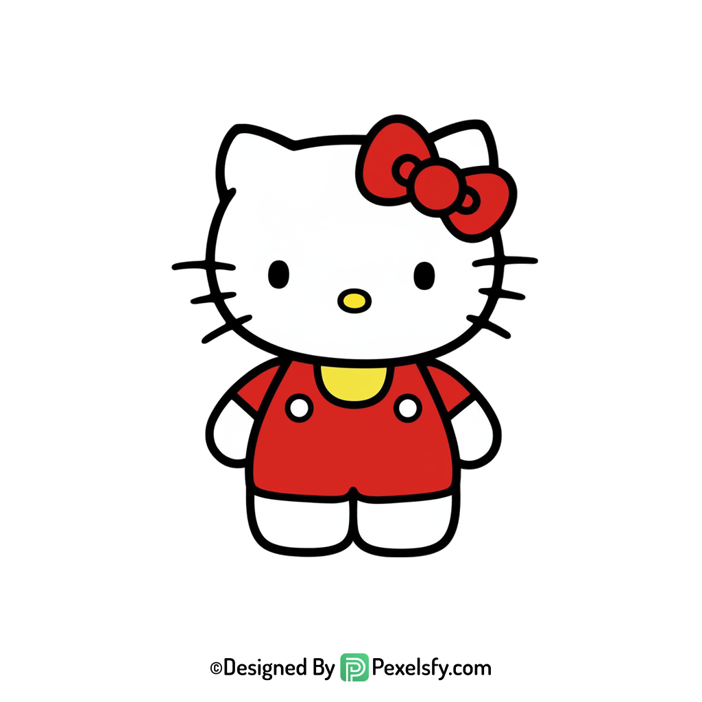 hello kitty png image for stickers, transparent