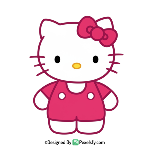 hello kitty png image simple pose, transparent