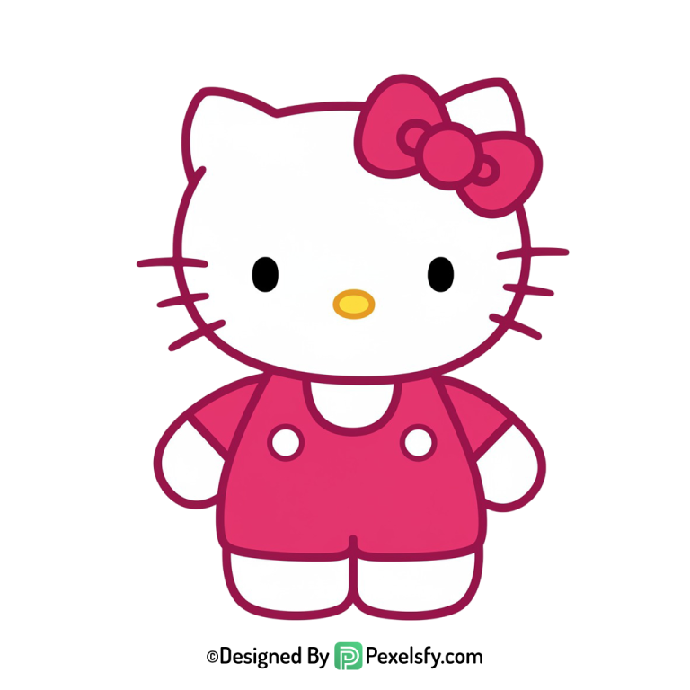 hello kitty png image simple pose, transparent