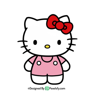 hello kitty png image face only, transparent