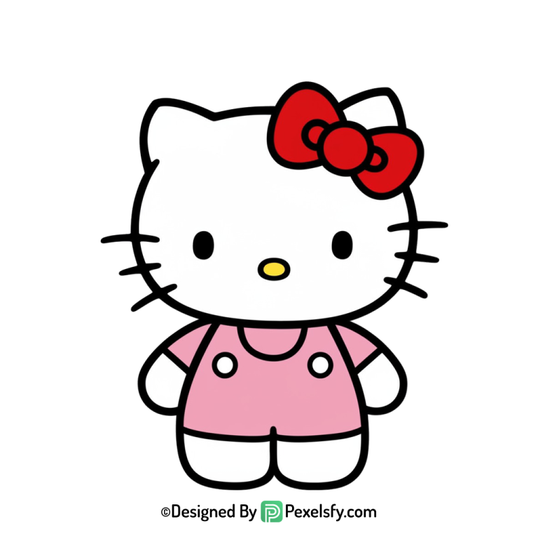 hello kitty png image face only, transparent