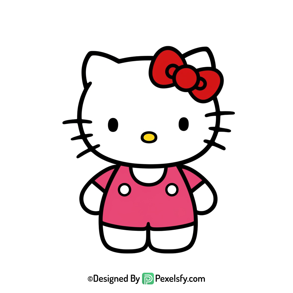 hello kitty png image holding balloon, transparent
