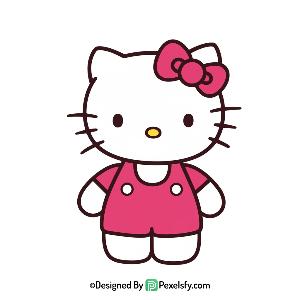 hello kitty png image with apple, transparent