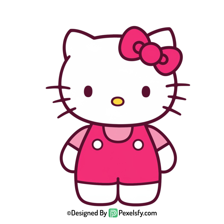 hello kitty png image holding gift, transparent