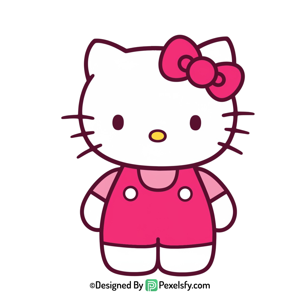 hello kitty png image holding gift, transparent