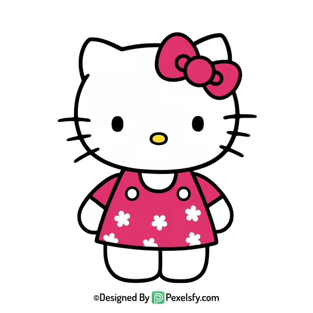 hello kitty png image adorable style, transparent