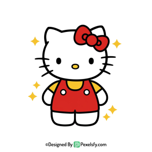 hello kitty png image for printing, transparent