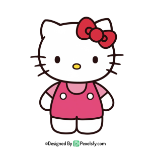 hello kitty png image pink background, transparent