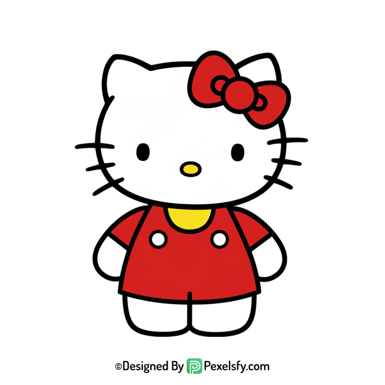 hello kitty png image with rainbow, transparent