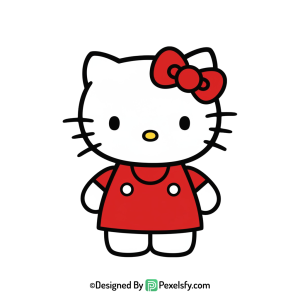 hello kitty png image pastel tones, transparent