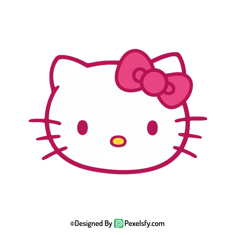 hello kitty png image white background, transparent