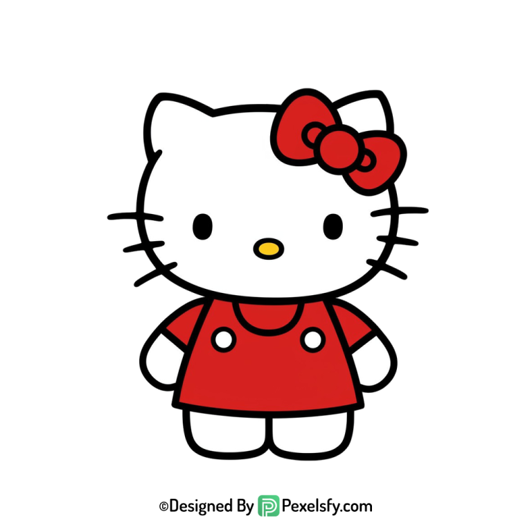 hello kitty png image soft lines, transparent