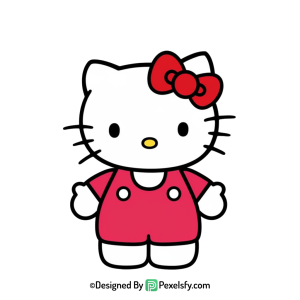 hello kitty png image clean outline, transparent