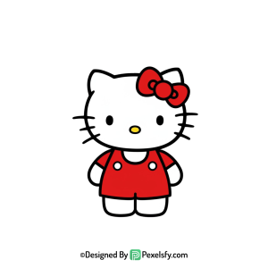hello kitty png image for banners, transparent