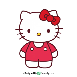 hello kitty png image in pink, transparent
