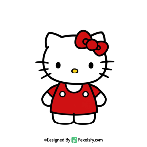 hello kitty png image kawaii look, transparent