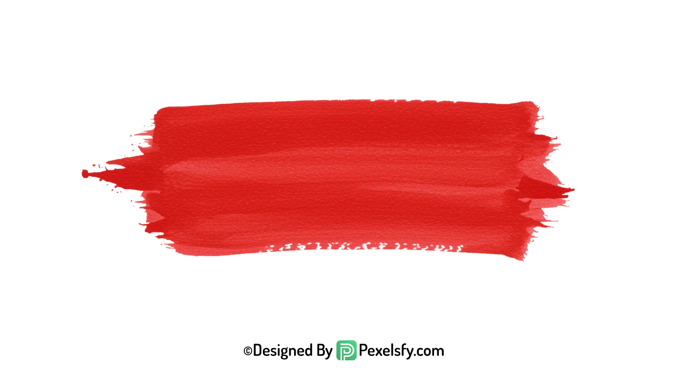 red paint brush png for design, transparent