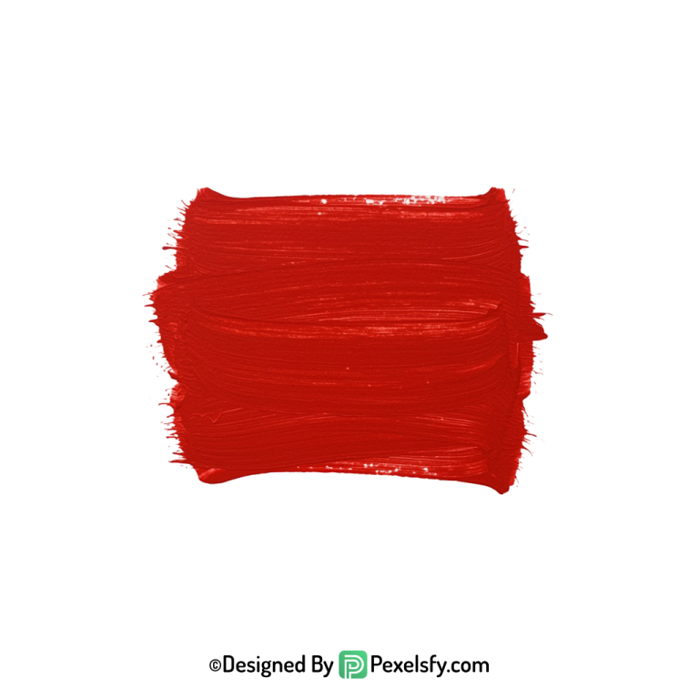 red paint brush png grunge style, transparent