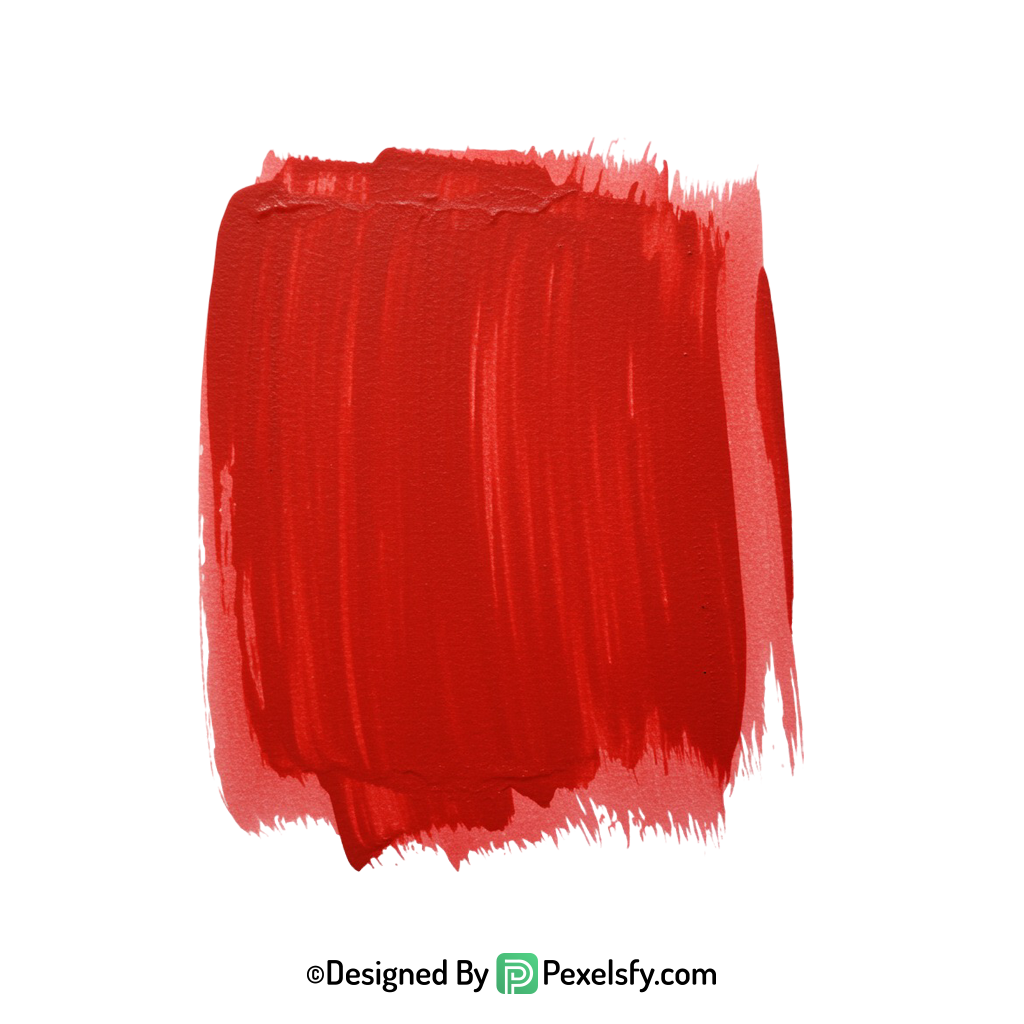 red paint brush png abstract shape, transparent
