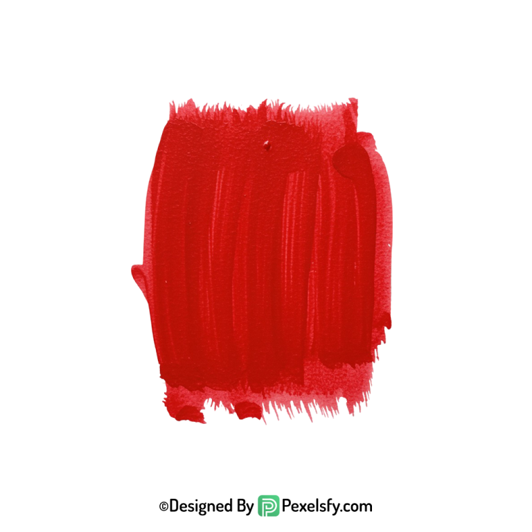red paint brush png bold stroke, transparent