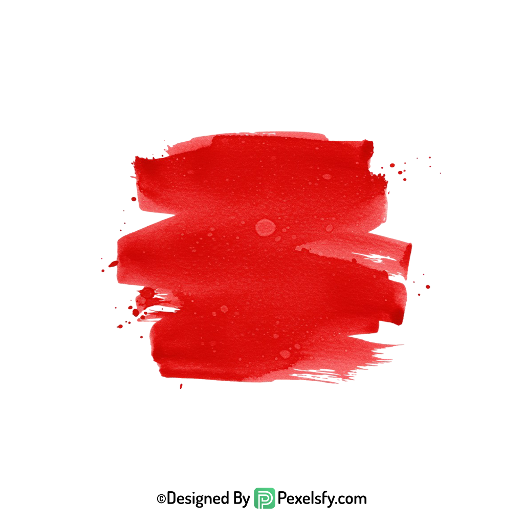 red paint brush png paint texture, transparent