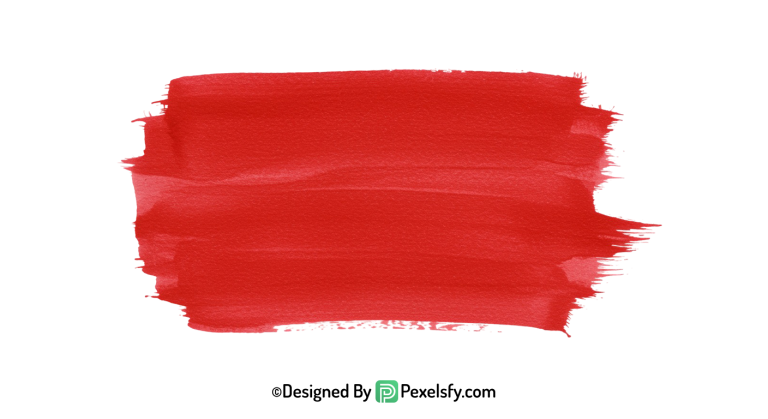 red paint brush png modern design, transparent