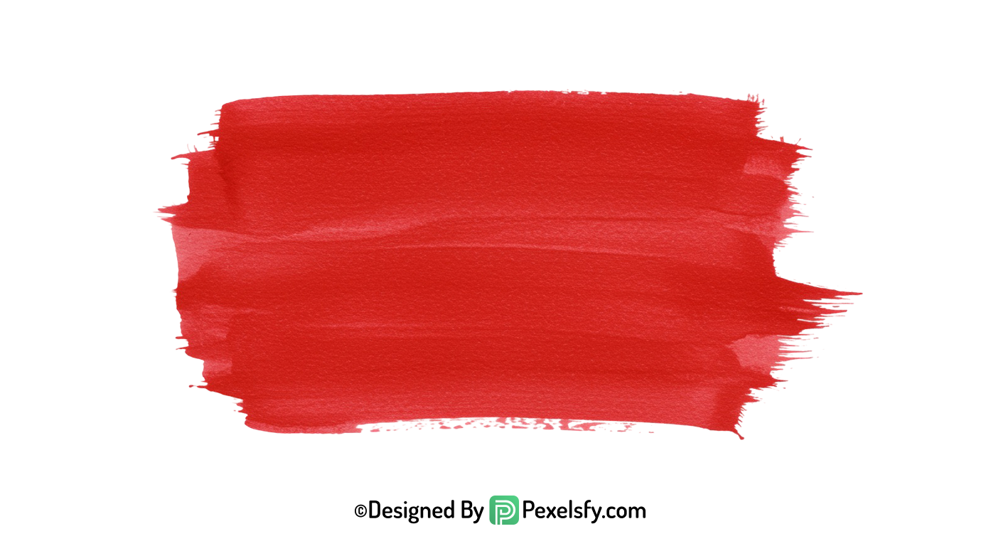 red paint brush png modern design, transparent