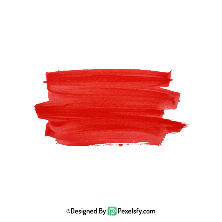 red paint brush png brush stroke, transparent