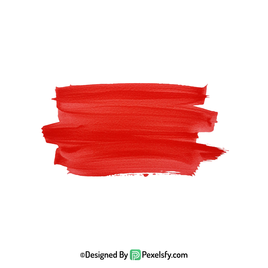 red paint brush png brush stroke, transparent