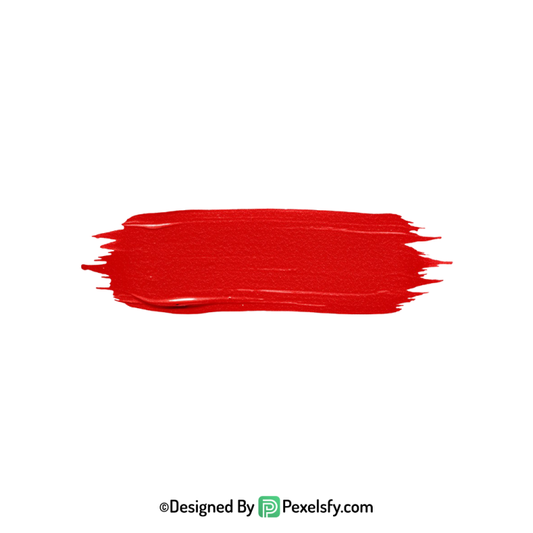 red paint brush png digital stroke, transparent