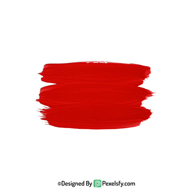 red paint brush png decorative splash, transparent